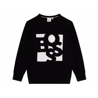 (14 Years) Hugo Boss Junior's J25M45 09B Round Neck Jumper Black