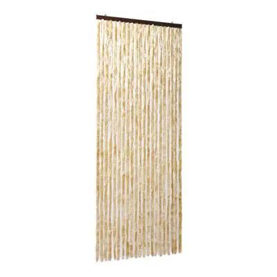 vidaXL Fly Curtain Door Curtain Fly Screen Curtain Beige 100x200 cm Chenille