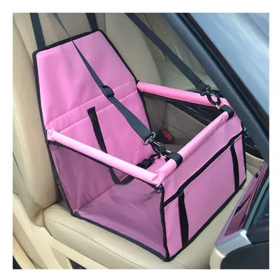 (Pink, 40x30x25cM) Pet Dog Car Seat Carrier Bag