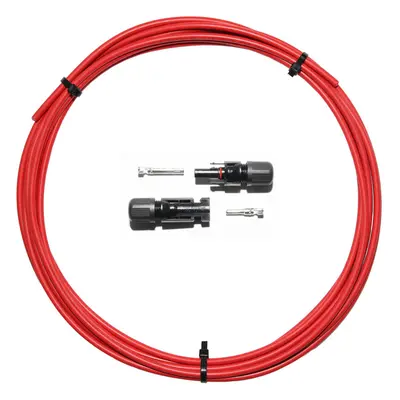 ( with MC4 Solar connectors Non crimped metres) 6mm Solar Cable RED with or with out MC4 Solar c