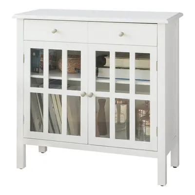 SoBuyÂ® FSB23-W, White Sideboard Storage Cabinet Cupboard