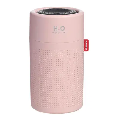 (Pink) 750ml Large Capacity Mini Air Humidifier Portable USB Charging for Home Office Air Purifi