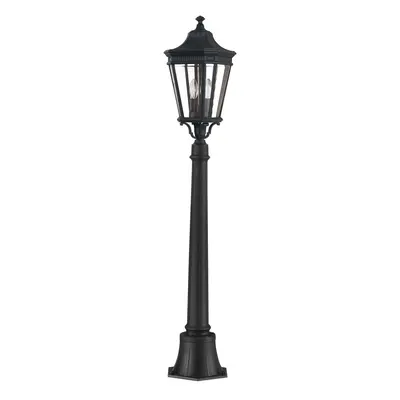 Outdoor IP44 Bulb Short Mini Lamp Post Pillar Black LED E14 60W