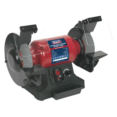 150mm Variable Speed Bench Grinder - 250W Induction Motor - Fine & Coarse Stones