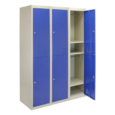 Steel Storage Lockers Lockable x Doors Flat Packed Units Gym Metal Staff