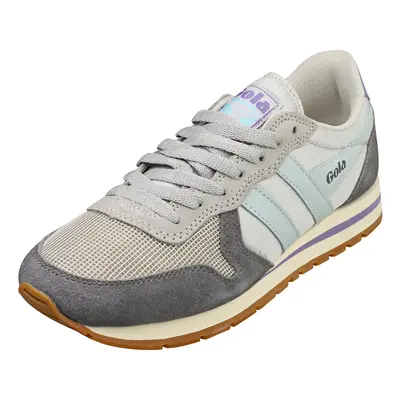 (4) Gola Daytona Womens Casual Trainers in Grey Blue