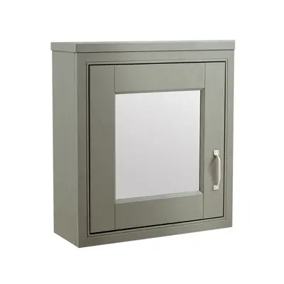 Chiltern Traditional 500mm Mirror Cabinet Stone Grey