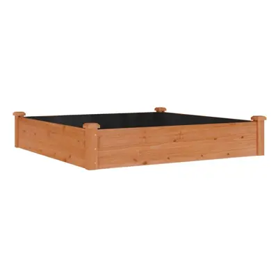 (brown, x x cm) vidaXL Garden Raised Bed Planter with Liner Plant Flower Bed Solid Wood Pine