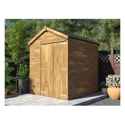 Wooden Garden Shed 1.8m x 1.8m Overlord with Apex Roof