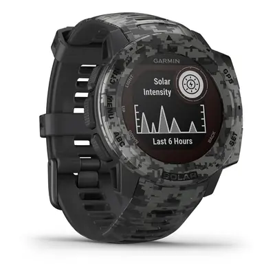 Garmin Instinct SOLAR, Rugged GPS Smartwatch, Built-in Sports Apps and Health Monitoring, Solar 