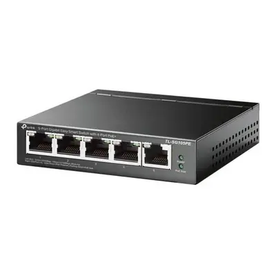 Tp-Link TL-SG105PE 5- Port Gigabit Poe Easy Smart Switch 4-Port Poe Steel C TL-SG105PE