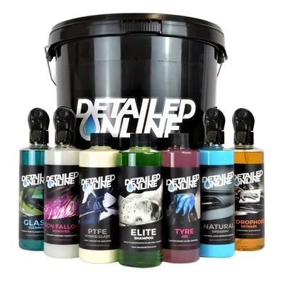 DetailedOnline Car Valeting Pack Interior Exterior Detailing Kit