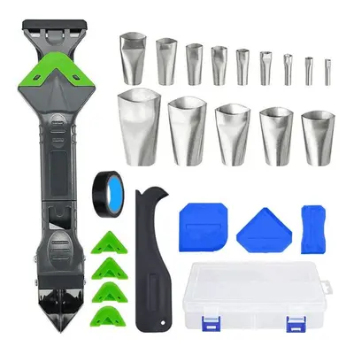 26Pcs Boxed 5-In-One Metal Head Scraper Filling Tool Stainless Steel Nozzle Angle