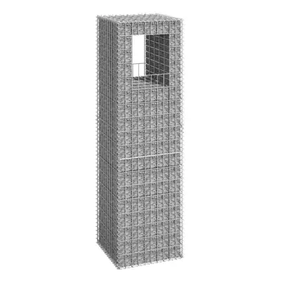 vidaXL Gabion Basket Post Iron Patio Outdoor Garden Planter Gabion Post Rails