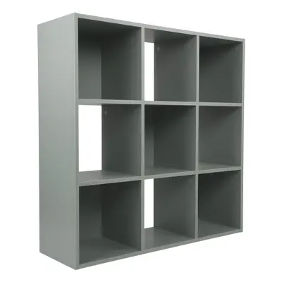 (No Drawers) Charles Jacobs Grey Cube Open Book Shelf Storage