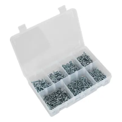 500 PACK Self Drilling Screw Assortment - Phillips Pan Head - Various Sizes