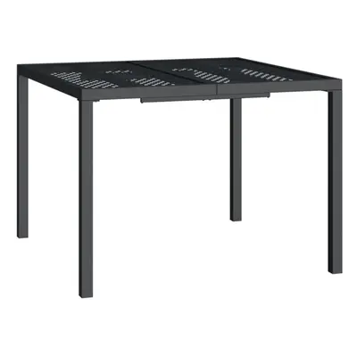 (100 x x cm) vidaXL Garden Table Outdoor Table Coffee Tea Dining Table Anthracite Steel