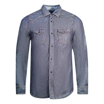 Diesel Dark Blue Long Sleeve Denim Shirt