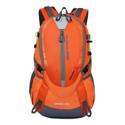 (Orange) Waterproof Travel Backpack for Hiking Climbing Camping Mountaineering Cycling 40L