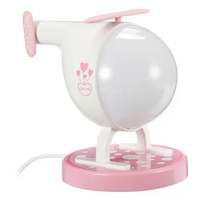 (Pink) Rechargeable USB Touch Sensor Helicopter LED Night Light Colorful Timer Atmosphere Lamp