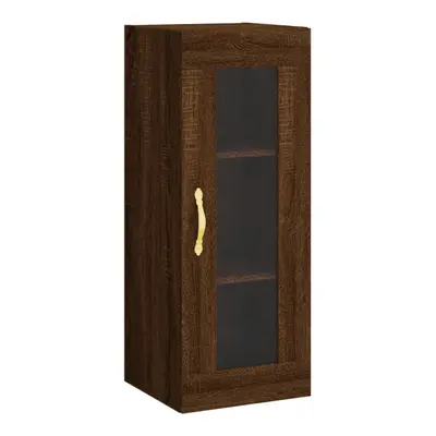 (brown oak) vidaXL Wall Mounted Cabinet Bathroom Cabinet Storage Cabinet Cupboard White