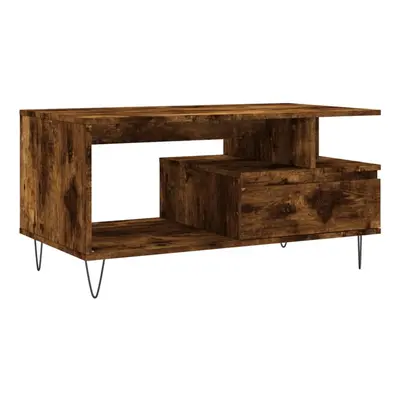 (smoked oak) vidaXL Coffee Table Side Table End Accent Telephone Sofa Table Engineered Wood