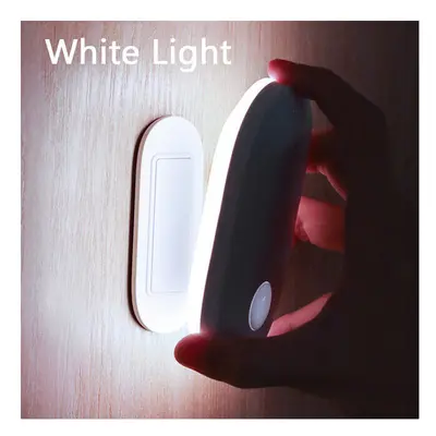 (White Light) PIR Motion Sensor Night Light Human Induction Backlight Magnetic LED Light Recharg