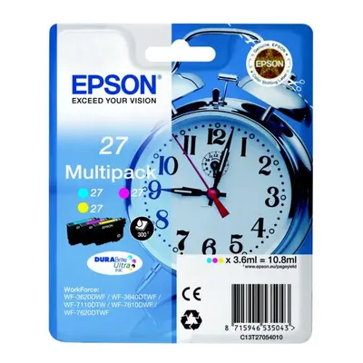 Epson C13T27054022 (27) Ink cartridge multi pack, 3x350pg3x3,6ml,...