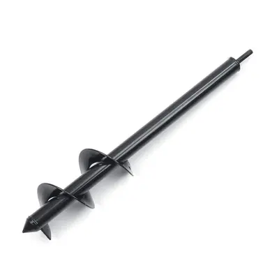 8x45cm Garden Auger Earth Planter Drill Bit Post Hole Digger Earth Planting Auger Drill Bit for 