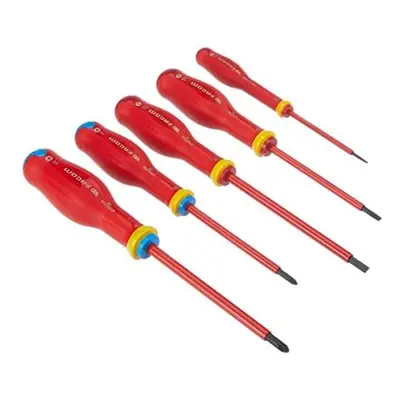 Facom AT5VE.PB Set of Insulated Screwdrivers, Red/Black