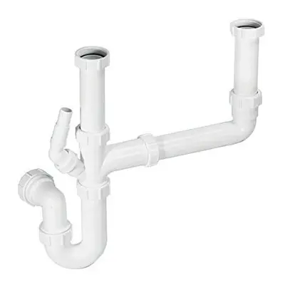 SK2 Standard Double Bowl Sink Kit White