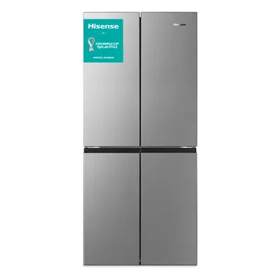 Hisense American Fridge Freezer - Stainless Steel