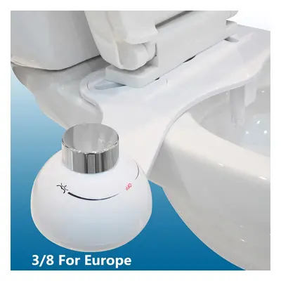 (Europe) Ultra Thin Non-Electric Bidet Toilet Seat Dual Nozzle Sprayer