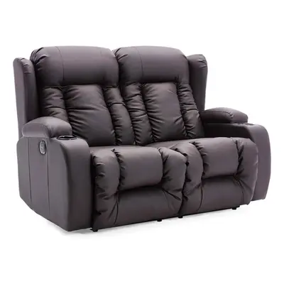 (Brown, Seater) CAESAR HIGH BACK ELECTRIC BOND GRADE LEATHER RECLINER 3+2+1 SOFA ARMCHAIR SET