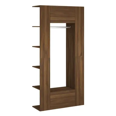 (Brown oak) vidaXL 1/2x Hallway Cabinets Engineered Wood Indoor Furniture Multi Colours