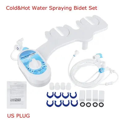 (Type B) 7/8 Bidet Fresh Water Spray Mechanical Non-Electric Toilet Seat Attachment