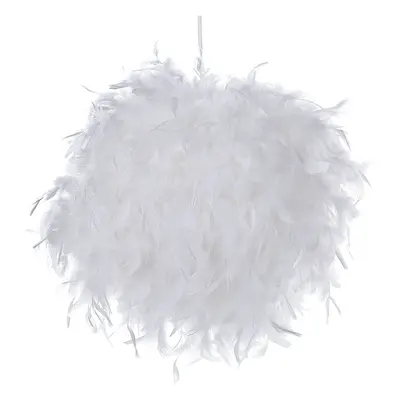 Pendant Lamp DRAVA Feathers White