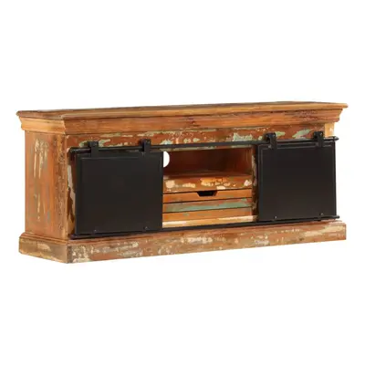 vidaXL TV Cabinet 110x30x45cm Solid Reclaimed Wood HiFi Sideboard Stand Unit