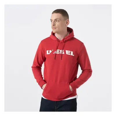 (Red, L) DIESEL AGNES BRO Mens SWEAT Hoodie