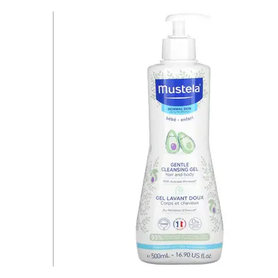 Mustela, Gentle Cleansing Hair and Body Gel with Avocado, 500ml