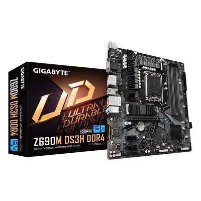 Gigabyte Z690M DS3H DDR4 Micro ATX Motherboard - Supports 12th Gen Intel Core Processors (LGA 17