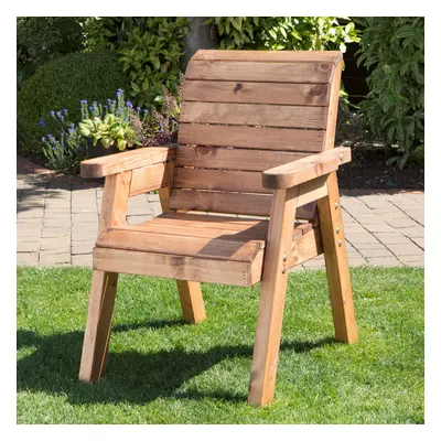 Hand Made Traditional Chunky Rustic Wooden Garden Chair Furniture