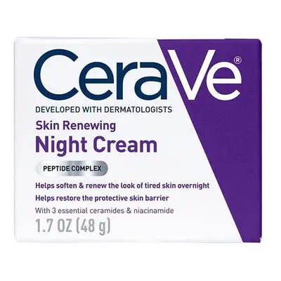 Cerave Skin Renewing Night Cream for Face with & Niacinamide Fragrance Free 48g