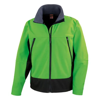 (XL, Vivid Green/Black) Result Mens Softshell Activity Waterproof Windproof Jacket