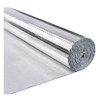 VOUNOT Insulation Roll Radiator Foil 10m x 122cm x 3mm, Double Aluminum Bubble Foil