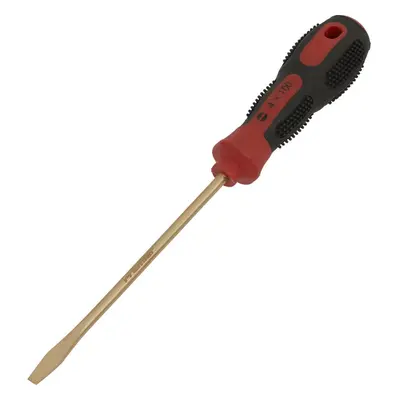 4 x 100mm Slotted Screwdriver - Non-Sparking - Soft Grip Handle - Die Forged