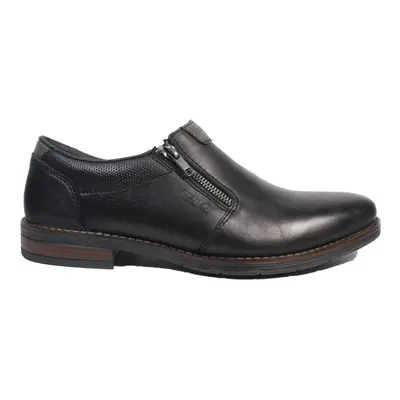 (11 (Adults')) | Nero/Smoke/Schwarz | Mens Zip Up Formal Shoes