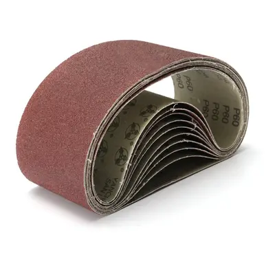 (60 GRIT) 10pcs x 610mm Sanding Belts Grit Aluminium Oxide for Sander