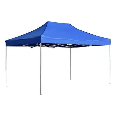 Garden Furniture Set Professional Folding Party Tent Aluminium 4.5x3 m Blue