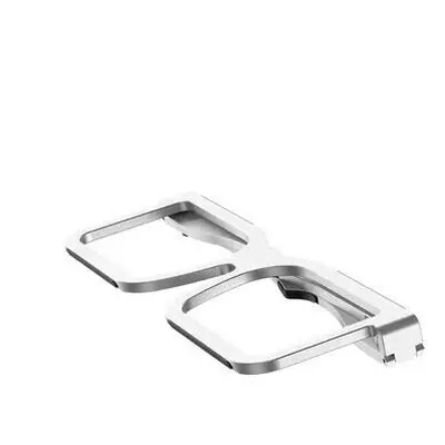 (Silver) PPT-Desktop Tablet PC Aluminum Alloy Bracket Portable Storage Foldable Cooling Glasses 